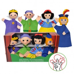 Snow White, set of marionettes