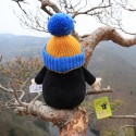 The Mole with blue bobble hat, 25 cm