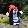 The Mole, hand puppet, bobble hat blue, 25 cm