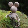 Mouse, hand puppet, 23 cm