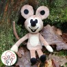 Mouse, hand puppet, 23 cm