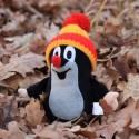 Mole, bobble hat, 15cm