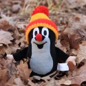 Mole, bobble hat, 15cm