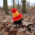 Mole, bobble hat, 15cm