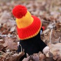 Mole, bobble hat, 15cm