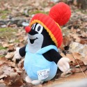 The Little Mole in pants, bobble hat, blue, 20 cm