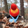 The Little Mole in pants, bobble hat, blue, 20 cm