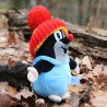 The Little Mole in pants, bobble hat, blue, 20 cm