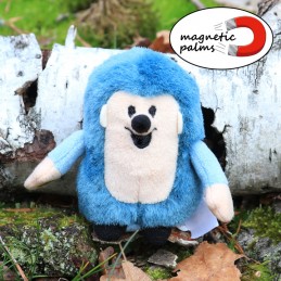 Hedgehog, blue, 8 cm, magnet