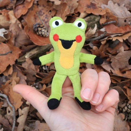 Frog, finger puppet, 10 cm