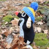 The Mole, hand puppet, bobble hat, 28 cm