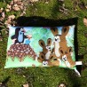 pillow 45x30 mole and hare