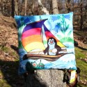 Pillow 30x30 sailboat