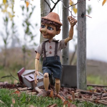 These marionettes are handmade in czech republic.